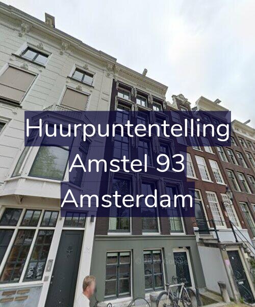 Foto gevel Huurpuntentelling voor Amstel 93, Amsterdam