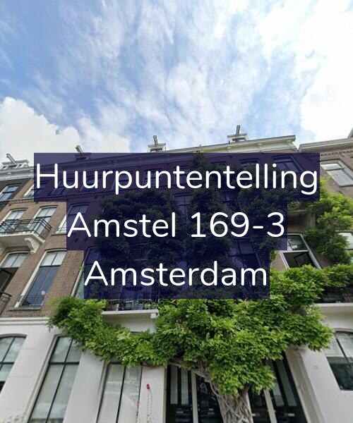 Foto gevel Huurpuntentelling voor Amstel 169-3, Amsterdam