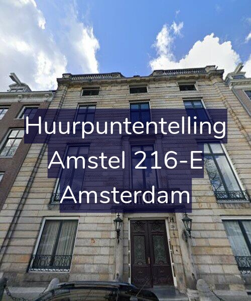 Foto gevel Huurpuntentelling voor Amstel 216-E, Amsterdam