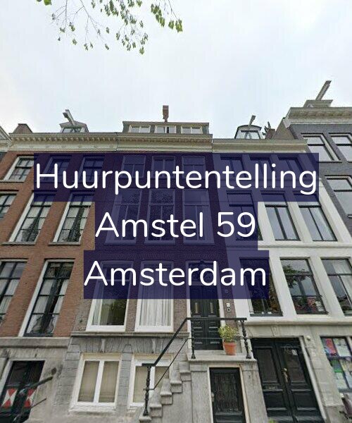 Foto gevel Huurpuntentelling voor Amstel 59, Amsterdam