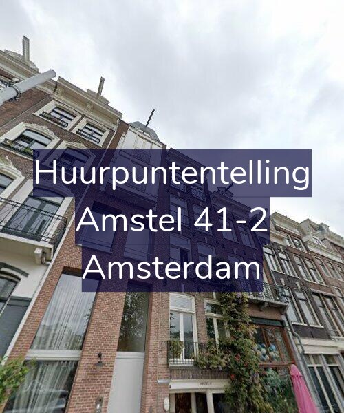 Foto gevel Huurpuntentelling voor Amstel 41-2, Amsterdam