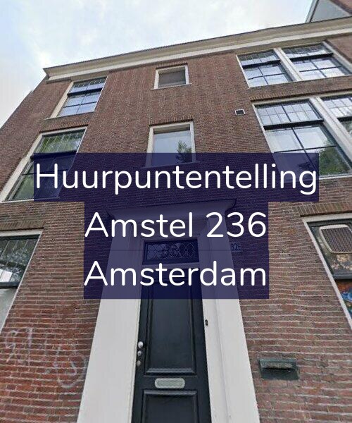 Foto gevel Huurpuntentelling voor Amstel 236, Amsterdam