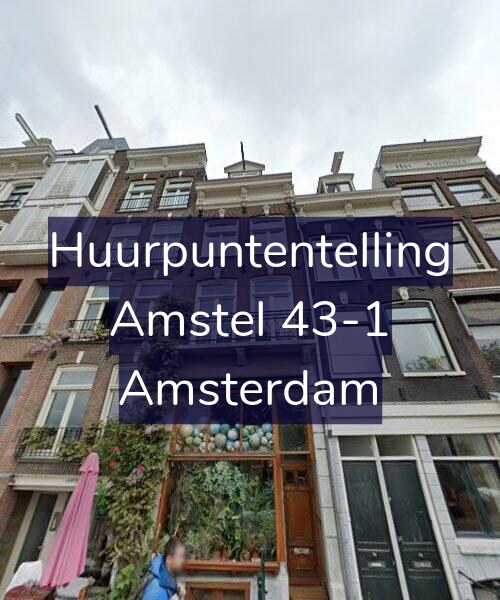 Foto gevel Huurpuntentelling voor Amstel 43-1, Amsterdam