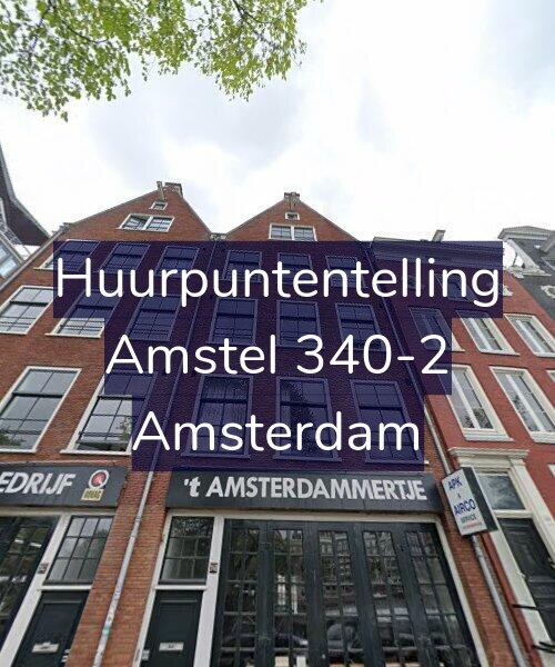 Foto gevel Huurpuntentelling voor Amstel 340-2, Amsterdam