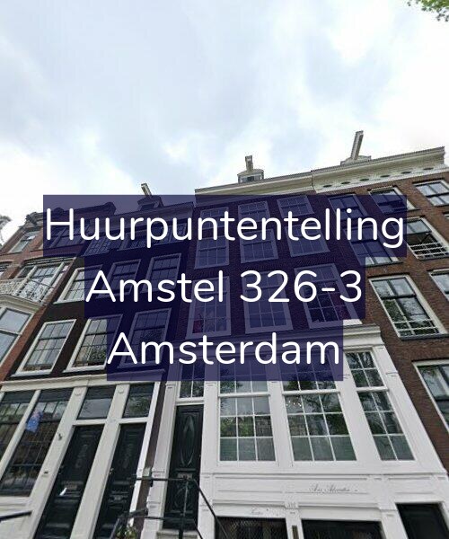 Foto gevel Huurpuntentelling voor Amstel 326-3, Amsterdam