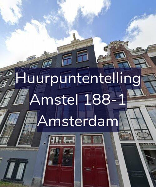 Foto gevel Huurpuntentelling voor Amstel 188-1, Amsterdam