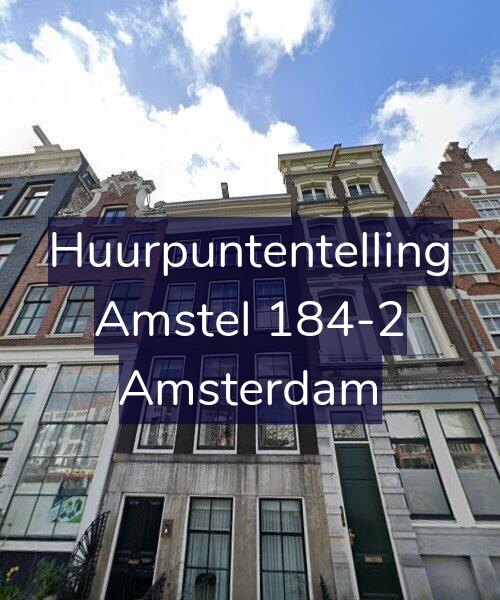 Foto gevel Huurpuntentelling voor Amstel 184-2, Amsterdam