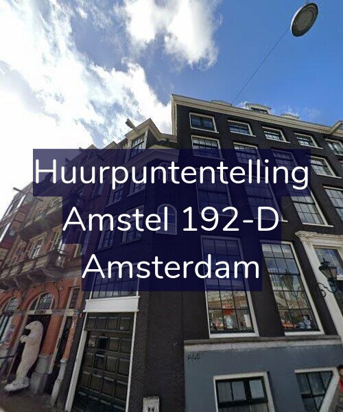 Foto gevel Huurpuntentelling voor Amstel 192-D, Amsterdam