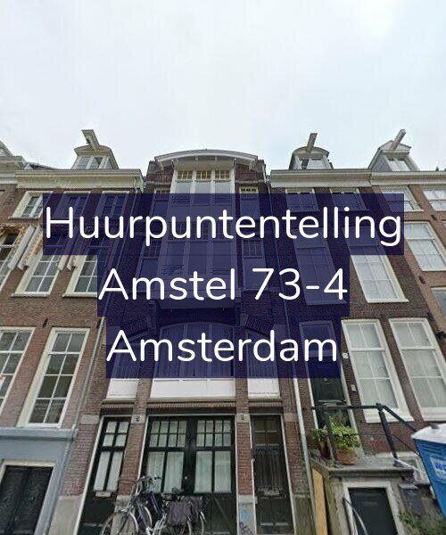 Foto gevel Huurpuntentelling voor Amstel 73-4, Amsterdam