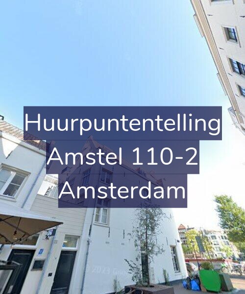 Foto gevel Huurpuntentelling voor Amstel 110-2, Amsterdam