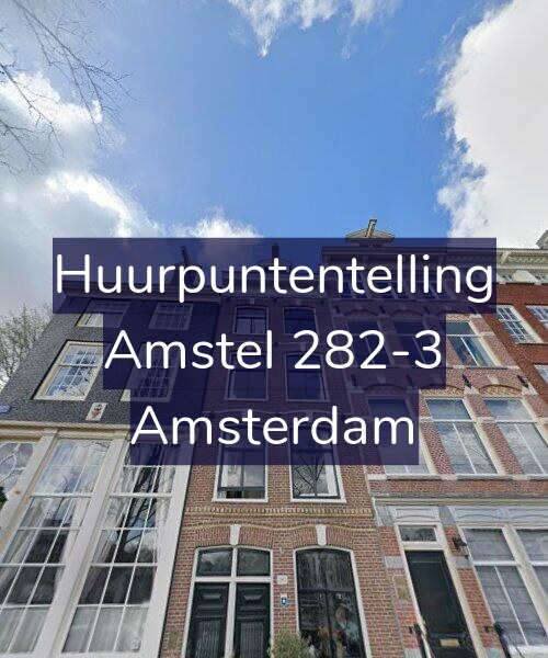 Foto gevel Huurpuntentelling voor Amstel 282-3, Amsterdam
