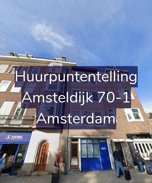 Foto gevel Huurpuntentelling voor Amsteldijk 70-1, Amsterdam