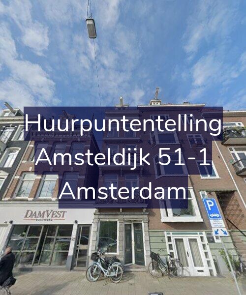 Foto gevel Huurpuntentelling voor Amsteldijk 51-1, Amsterdam