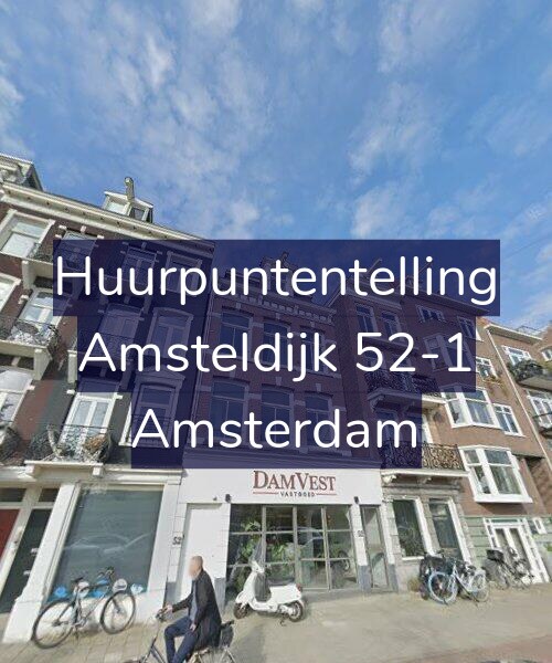 Foto gevel Huurpuntentelling voor Amsteldijk 52-1, Amsterdam