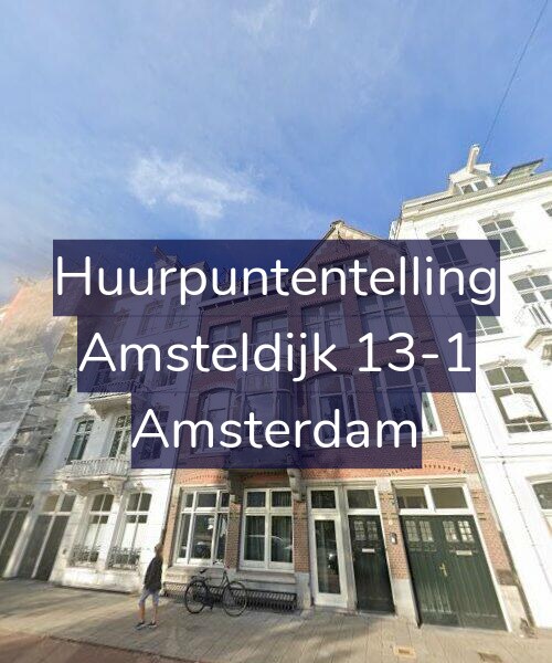Foto gevel Huurpuntentelling voor Amsteldijk 13-1, Amsterdam