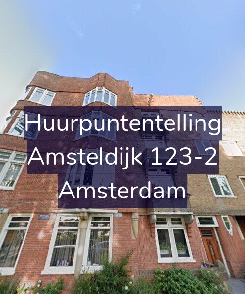 Foto gevel Huurpuntentelling voor Amsteldijk 123-2, Amsterdam