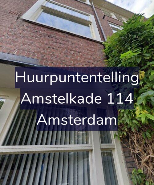 Foto gevel Huurpuntentelling voor Amstelkade 114, Amsterdam