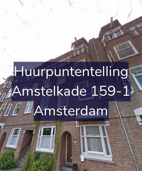 Foto gevel Huurpuntentelling voor Amstelkade 159-1, Amsterdam