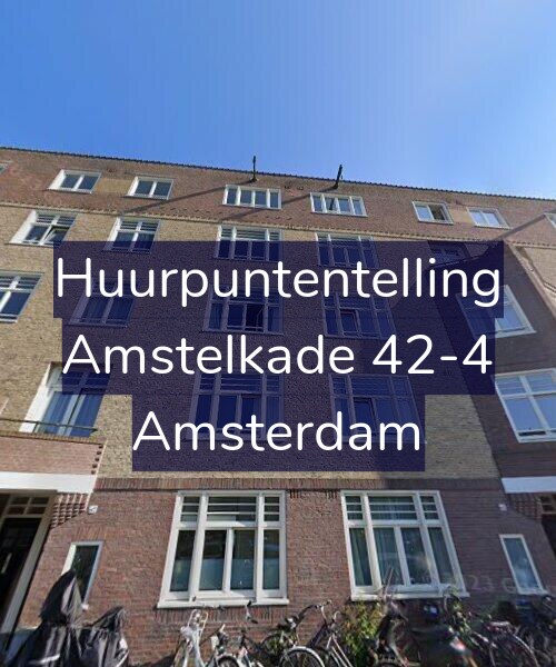 Foto gevel Huurpuntentelling voor Amstelkade 42-4, Amsterdam