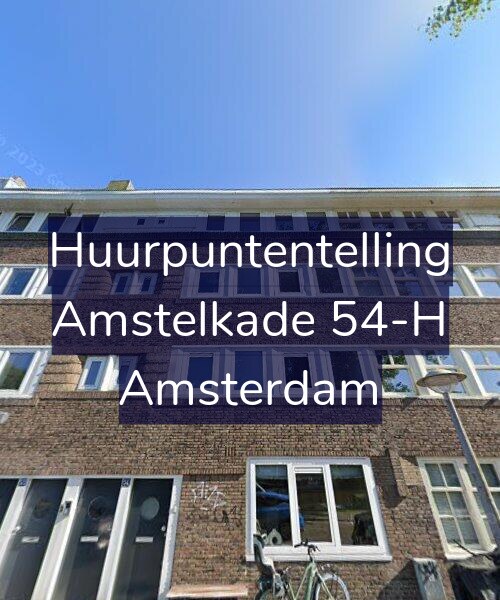 Foto gevel Huurpuntentelling voor Amstelkade 54-H, Amsterdam