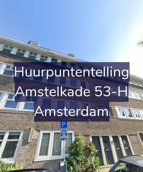 Foto gevel Huurpuntentelling voor Amstelkade 53-H, Amsterdam