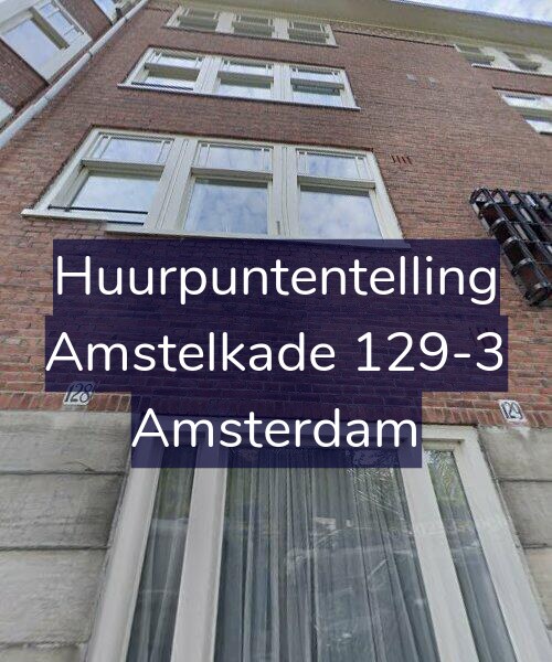 Foto gevel Huurpuntentelling voor Amstelkade 129-3, Amsterdam