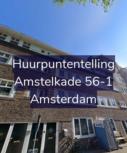 Foto gevel Huurpuntentelling voor Amstelkade 56-1, Amsterdam