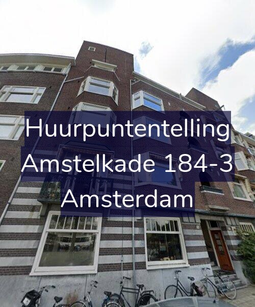 Foto gevel Huurpuntentelling voor Amstelkade 184-3, Amsterdam
