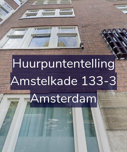 Foto gevel Huurpuntentelling voor Amstelkade 133-3, Amsterdam