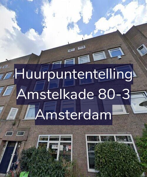 Foto gevel Huurpuntentelling voor Amstelkade 80-3, Amsterdam