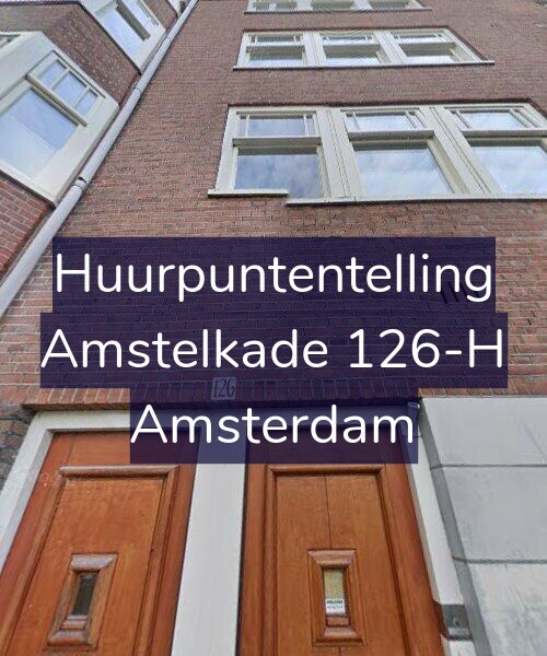 Foto gevel Huurpuntentelling voor Amstelkade 126-H, Amsterdam