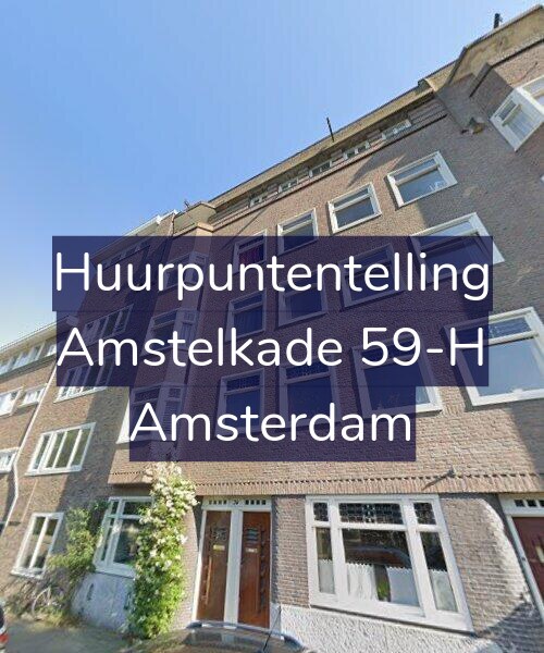 Foto gevel Huurpuntentelling voor Amstelkade 59-H, Amsterdam