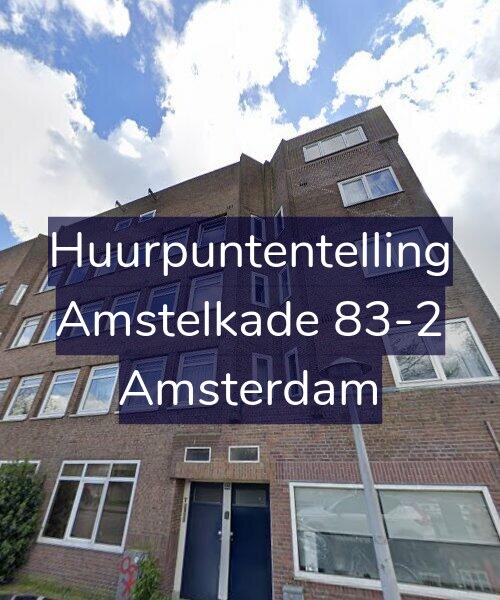 Foto gevel Huurpuntentelling voor Amstelkade 83-2, Amsterdam