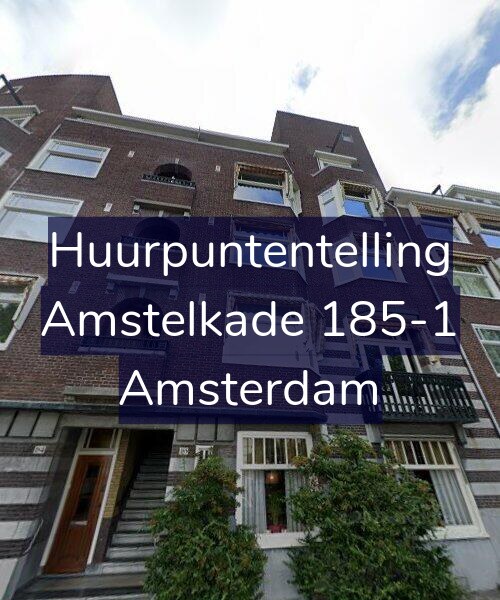 Foto gevel Huurpuntentelling voor Amstelkade 185-1, Amsterdam