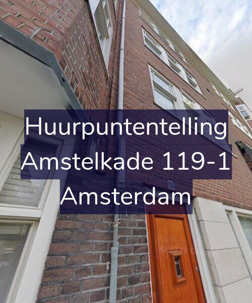 Foto gevel Huurpuntentelling voor Amstelkade 119-1, Amsterdam