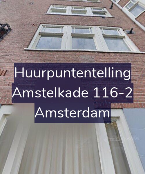 Foto gevel Huurpuntentelling voor Amstelkade 116-2, Amsterdam
