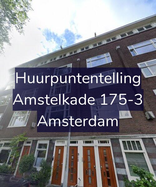 Foto gevel Huurpuntentelling voor Amstelkade 175-3, Amsterdam