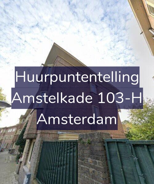 Foto gevel Huurpuntentelling voor Amstelkade 103-H, Amsterdam