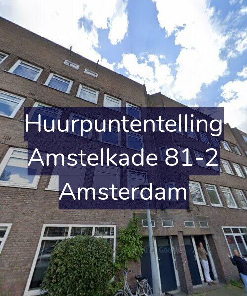 Foto gevel Huurpuntentelling voor Amstelkade 81-2, Amsterdam