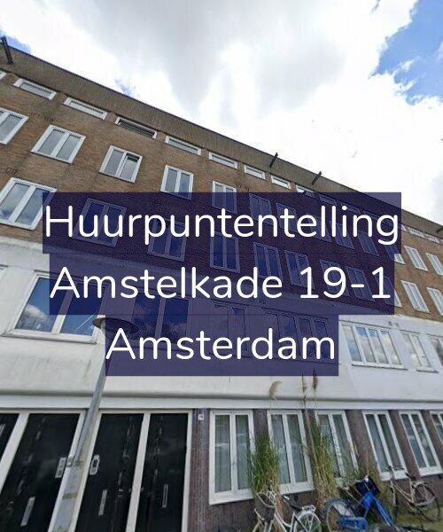 Foto gevel Huurpuntentelling voor Amstelkade 19-1, Amsterdam