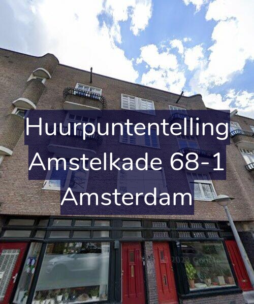 Foto gevel Huurpuntentelling voor Amstelkade 68-1, Amsterdam