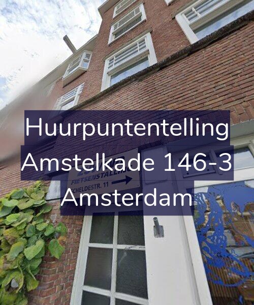 Foto gevel Huurpuntentelling voor Amstelkade 146-3, Amsterdam