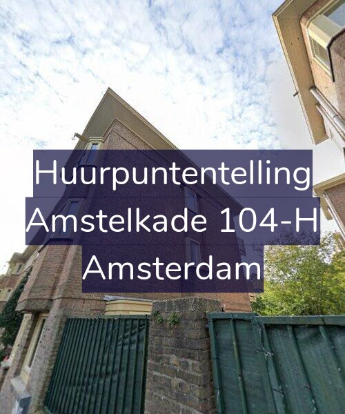 Foto gevel Huurpuntentelling voor Amstelkade 104-H, Amsterdam
