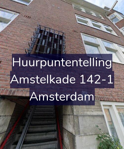 Foto gevel Huurpuntentelling voor Amstelkade 142-1, Amsterdam