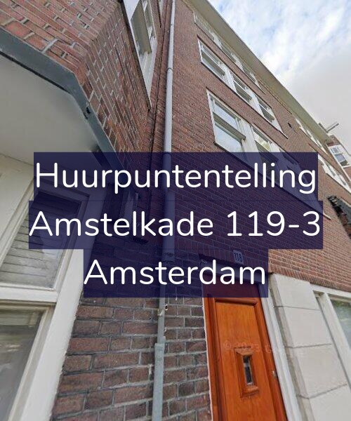 Foto gevel Huurpuntentelling voor Amstelkade 119-3, Amsterdam