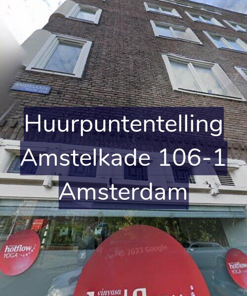 Foto gevel Huurpuntentelling voor Amstelkade 106-1, Amsterdam