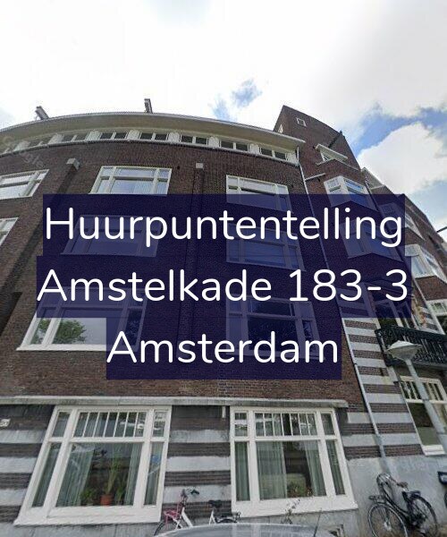 Foto gevel Huurpuntentelling voor Amstelkade 183-3, Amsterdam