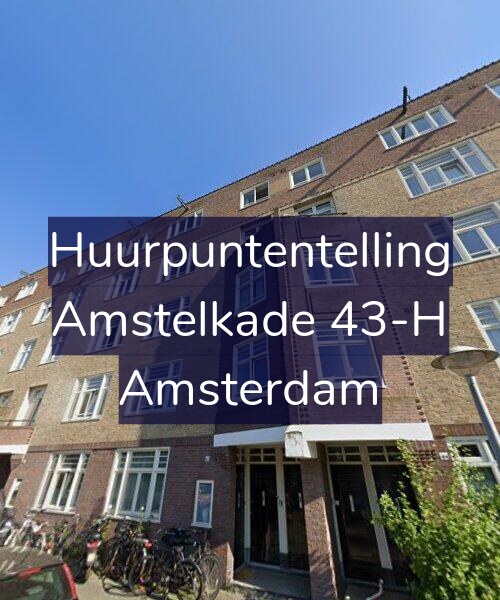 Foto gevel Huurpuntentelling voor Amstelkade 43-H, Amsterdam