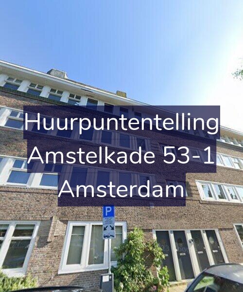 Foto gevel Huurpuntentelling voor Amstelkade 53-1, Amsterdam