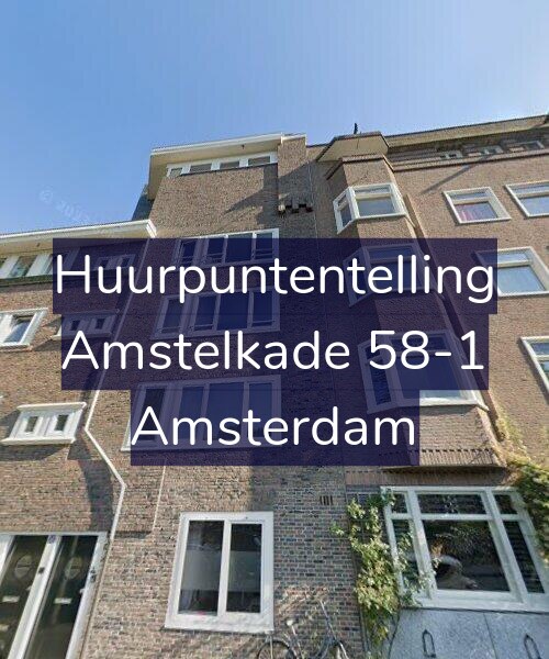Foto gevel Huurpuntentelling voor Amstelkade 58-1, Amsterdam